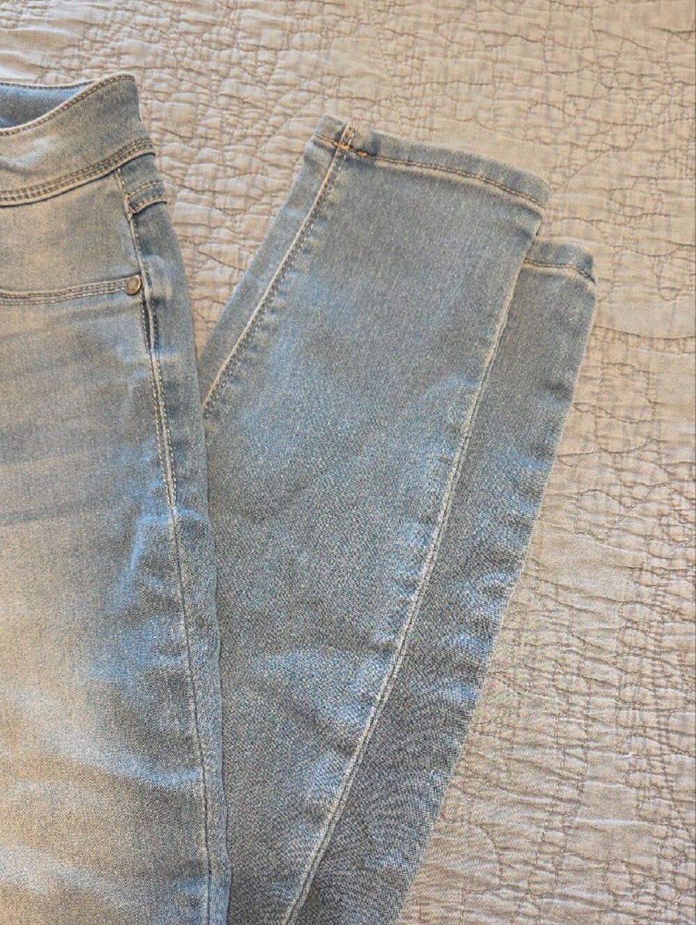 1822 Denim Light Blue Women's Skinny Jeans - Picture 5 of 5